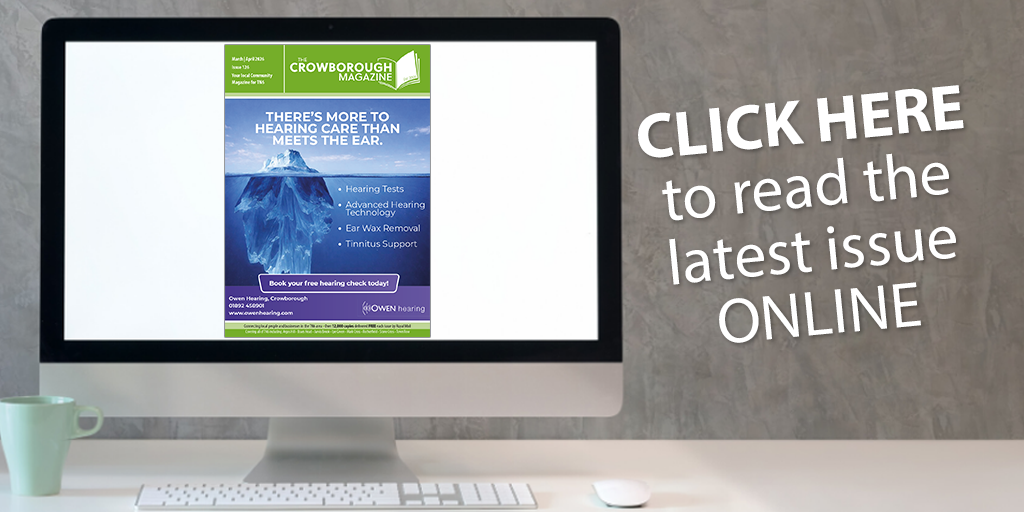 Imagine showing the Crowborough Magazine on a computer screen