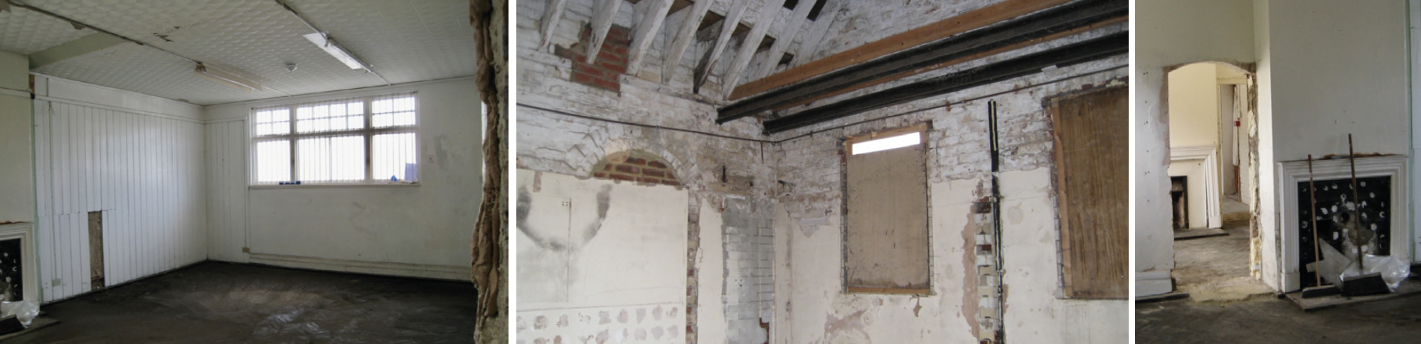 Pictures from inside the old station building