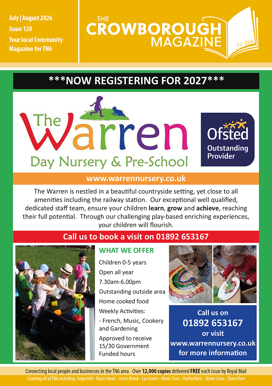Front cover of the latest issue of The Crowborough Magazine